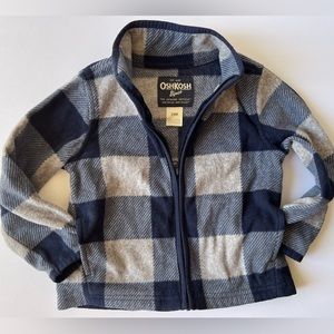 OshKosh B'gosh Baby & Toddler zip up fleece sweater. Size:24m